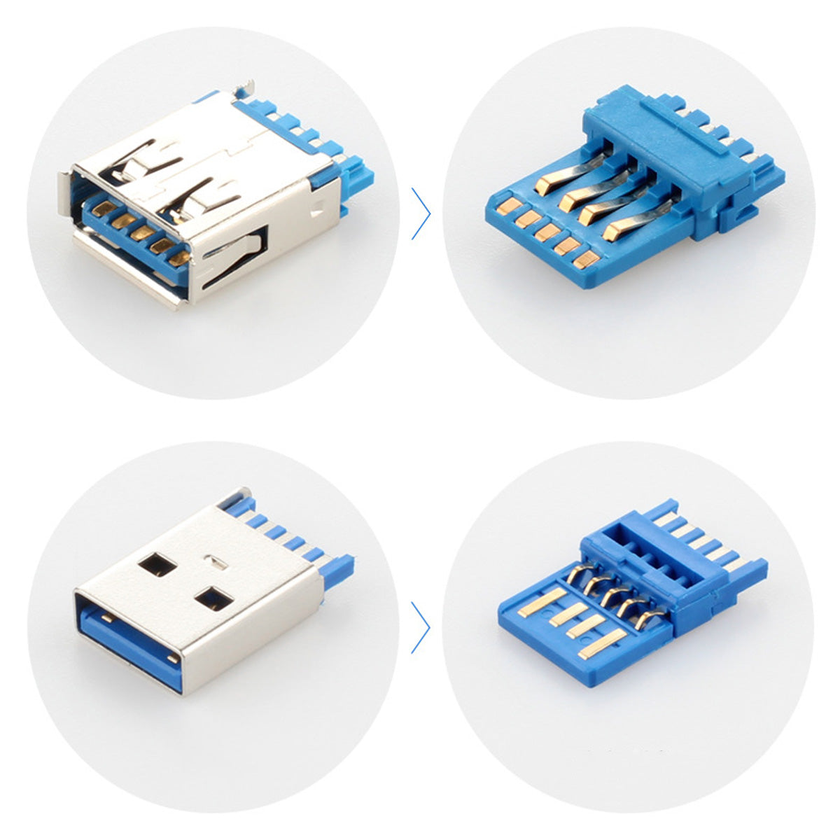 1.5m USB 3.0 Male to Female Extension Cable with Panel Mount Screw Hole Lock Connector Computer Adapter Cable