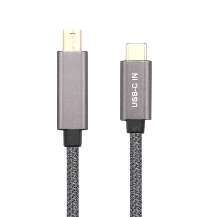4K 60Hz USB C to Mini DisplayPort Cable Converter Gold-plated Braided Cable for MacBook 12/Samsung Galaxy S8 S9 S10 Note 10 (2m)