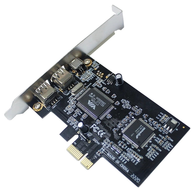 PCI-E 1X 1394 DV HDV HD Video Capture Card PCI-E to 1394 1394 Adapter Card Support DV/HDV/1440 x 1080 HD Camera