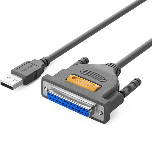 Uniqkart 2m USB to DB25 Parallel Printer Cable Adapter for Laptop Desktop PC Support Windows Mac OS Linux