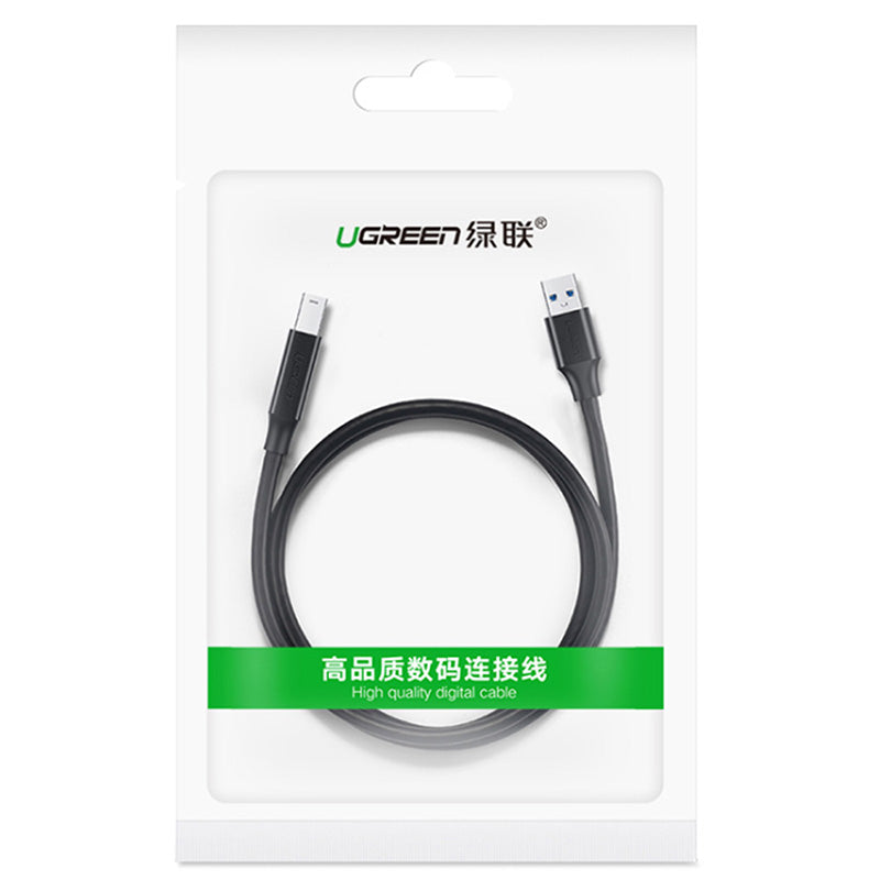UGREEN 30753 1m USB Printer Cable Fast Speed 5Gbps Transmission USB3.0 Data Cord USB A Male to USB B Male Cable for Printer/Scanner/Mobile Hard Disk Box/Monitor/Fax Machine