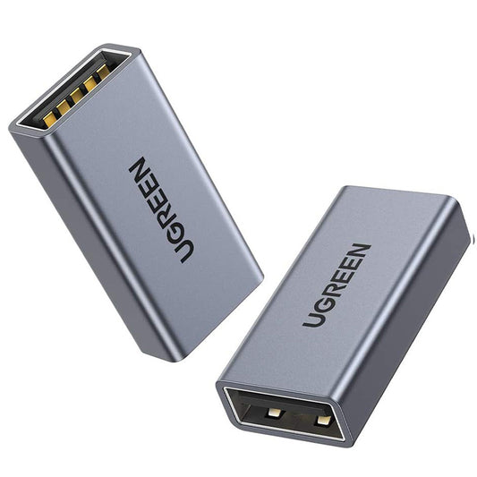 Uniqkart 20119 USB A 3.0 Female to Female Adapter Aluminum Extension Connector USB 3.0 Coupler Female Converter Support 5Gbps Data Transfer Speed