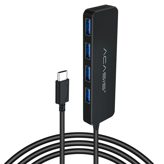Uniqkart AC3-L412 1.2m USB-C Hub Multi-Port 1 to 4 Type-C Splitter Converter Type-C to 4 USB3.0 Adapter Cable for Tablets Laptops