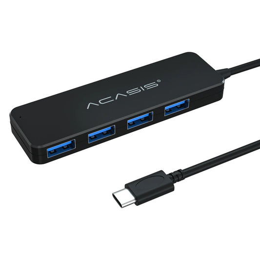 Uniqkart AC3-L42 0.2m USB-C to 4 USB3.0 Hub Type-C Splitter Converter Multi-Port Type-C Adapter Cable Support 5Gbps Data Transmiison