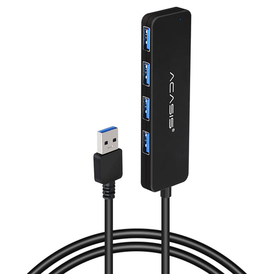 Uniqkart AB3-L46 0.6m Cable 4 Ports USB3.0 5Gbps High Speed Transmission USB Hub Splitter