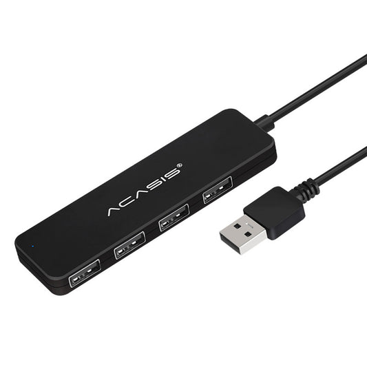 Uniqkart AB2-L46 0.6m Cable USB2.0 4 Ports Hub 480Mbps Data Transmission Computer Laptop USB Hub Splitter