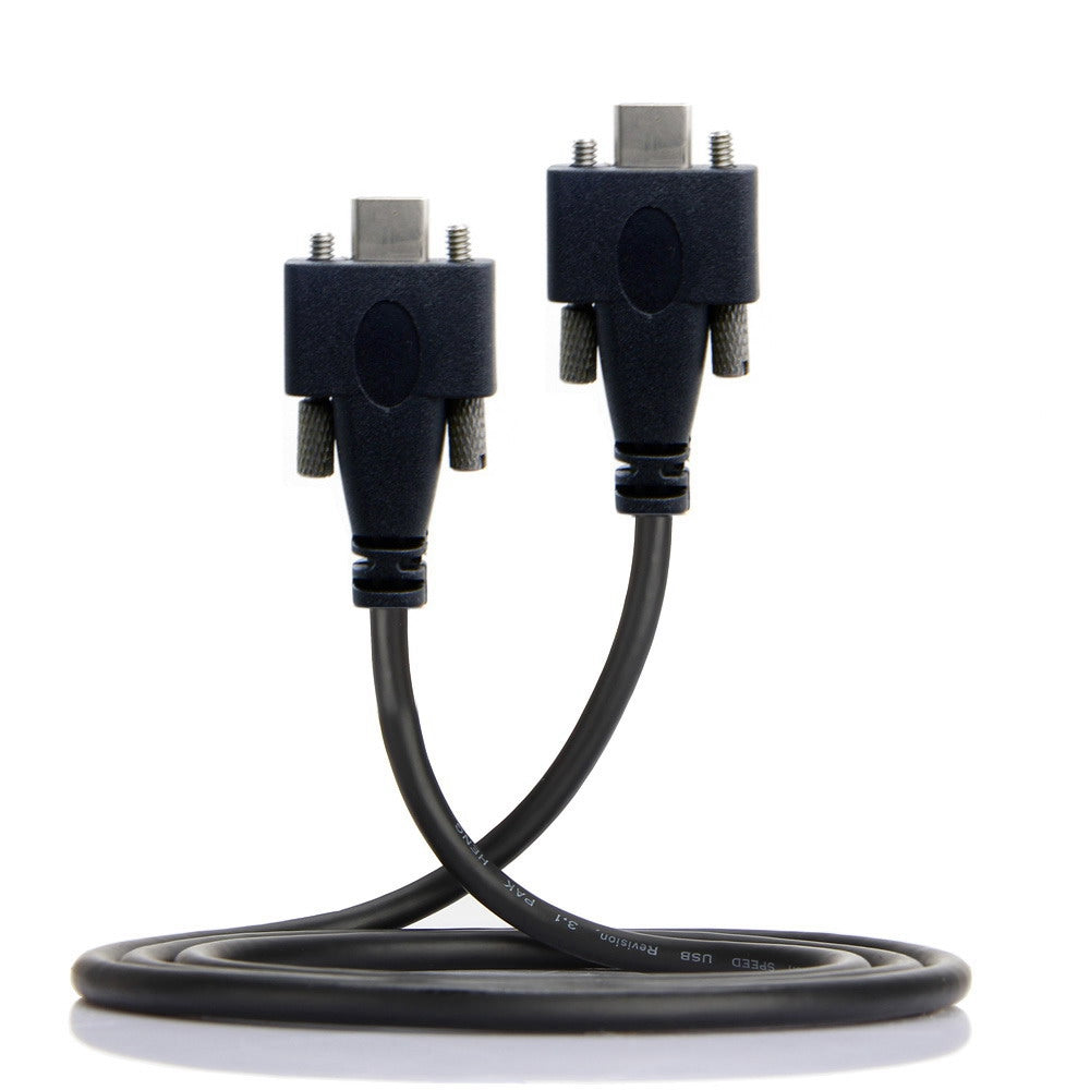 UC-046-2M 2m USB 3.1 Type-C Dual Screw Locking to Locking USB-C 10Gbps Data Cable (M2 Screw)