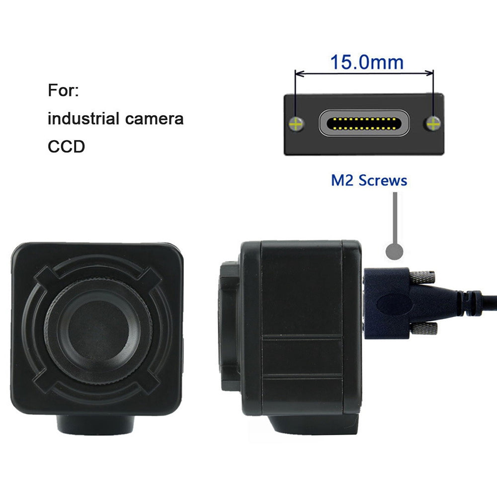 UC-046-2M 2m USB 3.1 Type-C Dual Screw Locking to Locking USB-C 10Gbps Data Cable (M2 Screw)