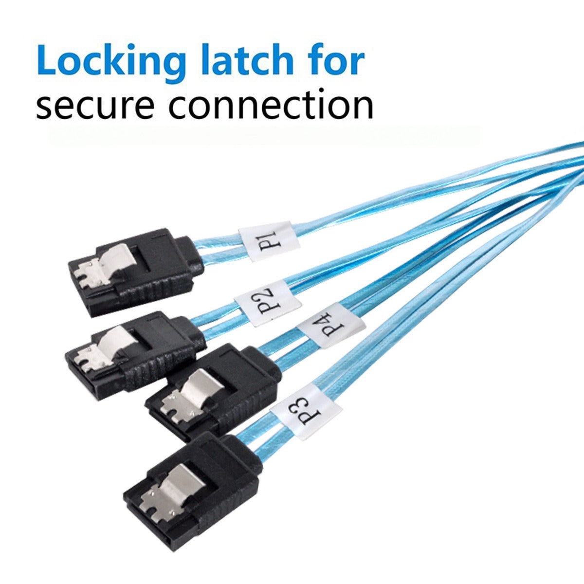 SF-009-0.5M Internal SAS 4 SATA Host to 4 SATA 7-pin Target Hard Disk 6Gbps Data Server Cable