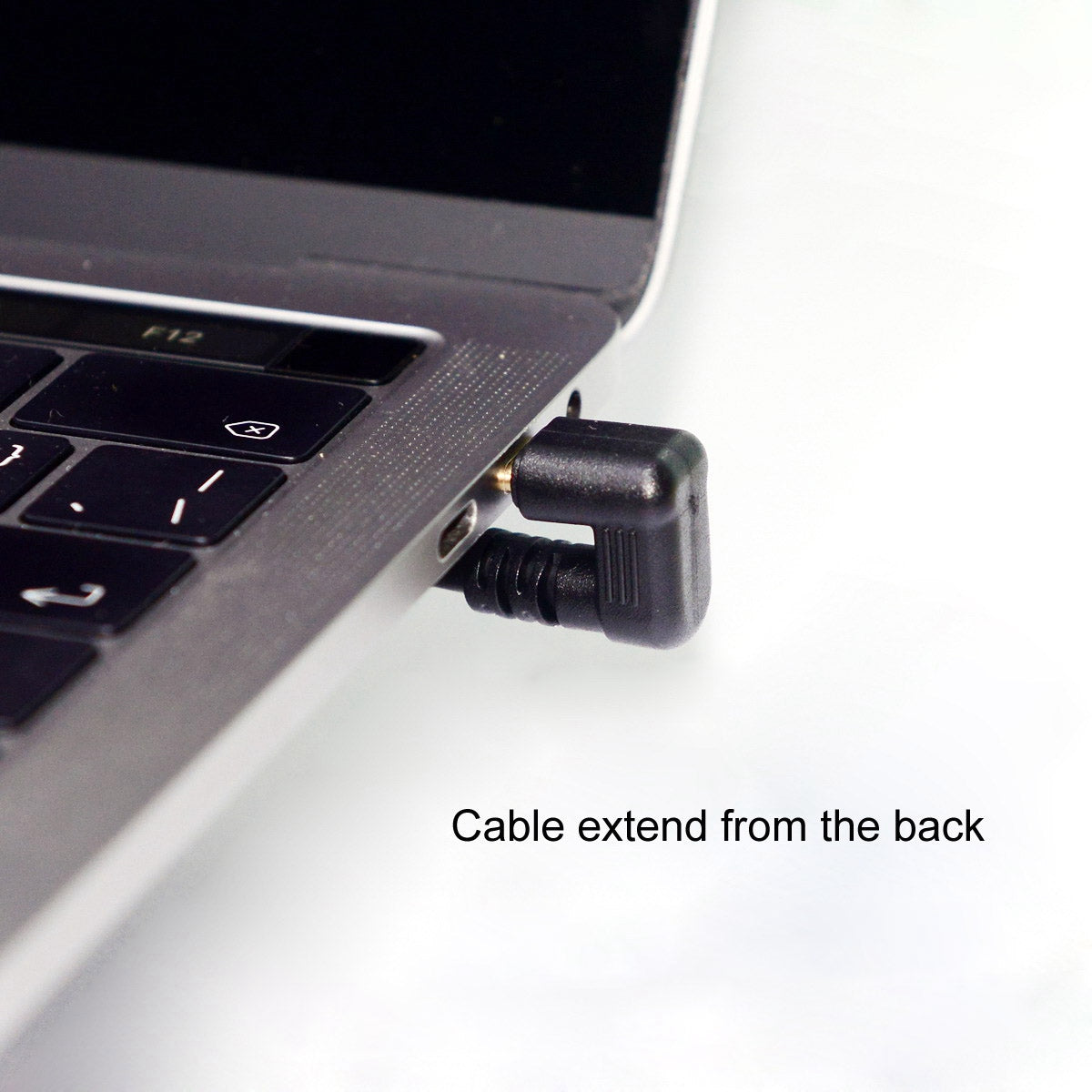 UC-049-OS 0.3m USB-C Cable 180-Degree Elbow Type-C Male to Type-C Female Extension Data Cable Support 10Gbps Transmission