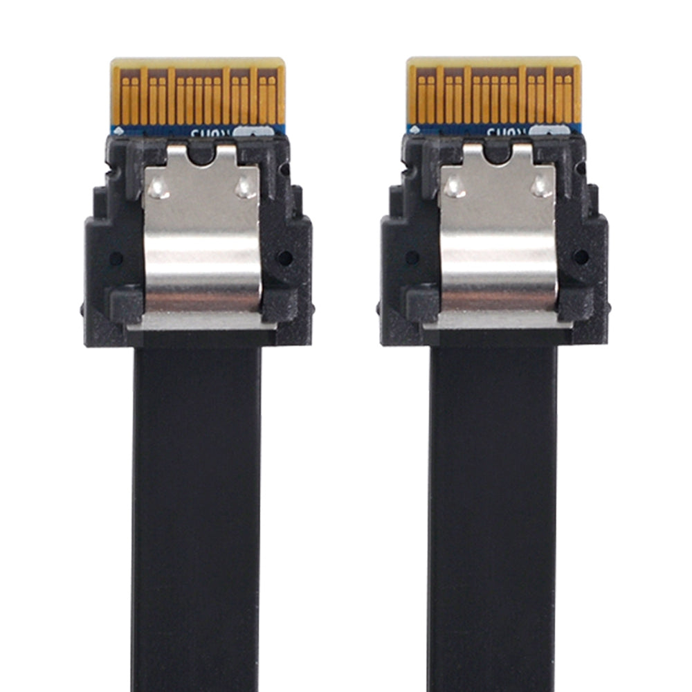 SF-100-0.4M PCI-E Slim Line SAS 4.0 SFF-8654 4i 38-pin Host to SFF-8654 Slim SAS Target Cable