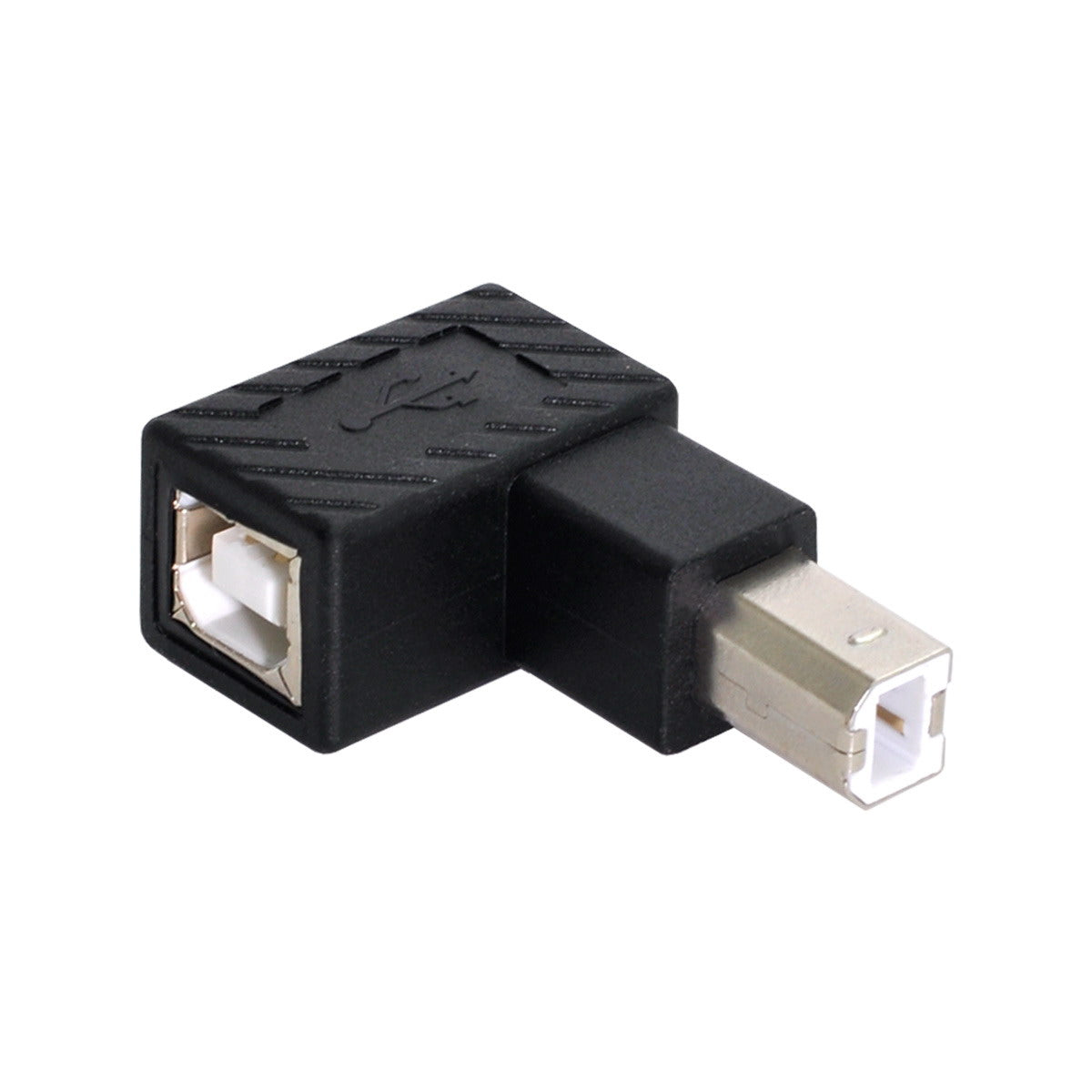 U2-038 4Pcs/Set USB 2.0 B-Type Male to Female 90 Degrees Elbow Adapter Converter