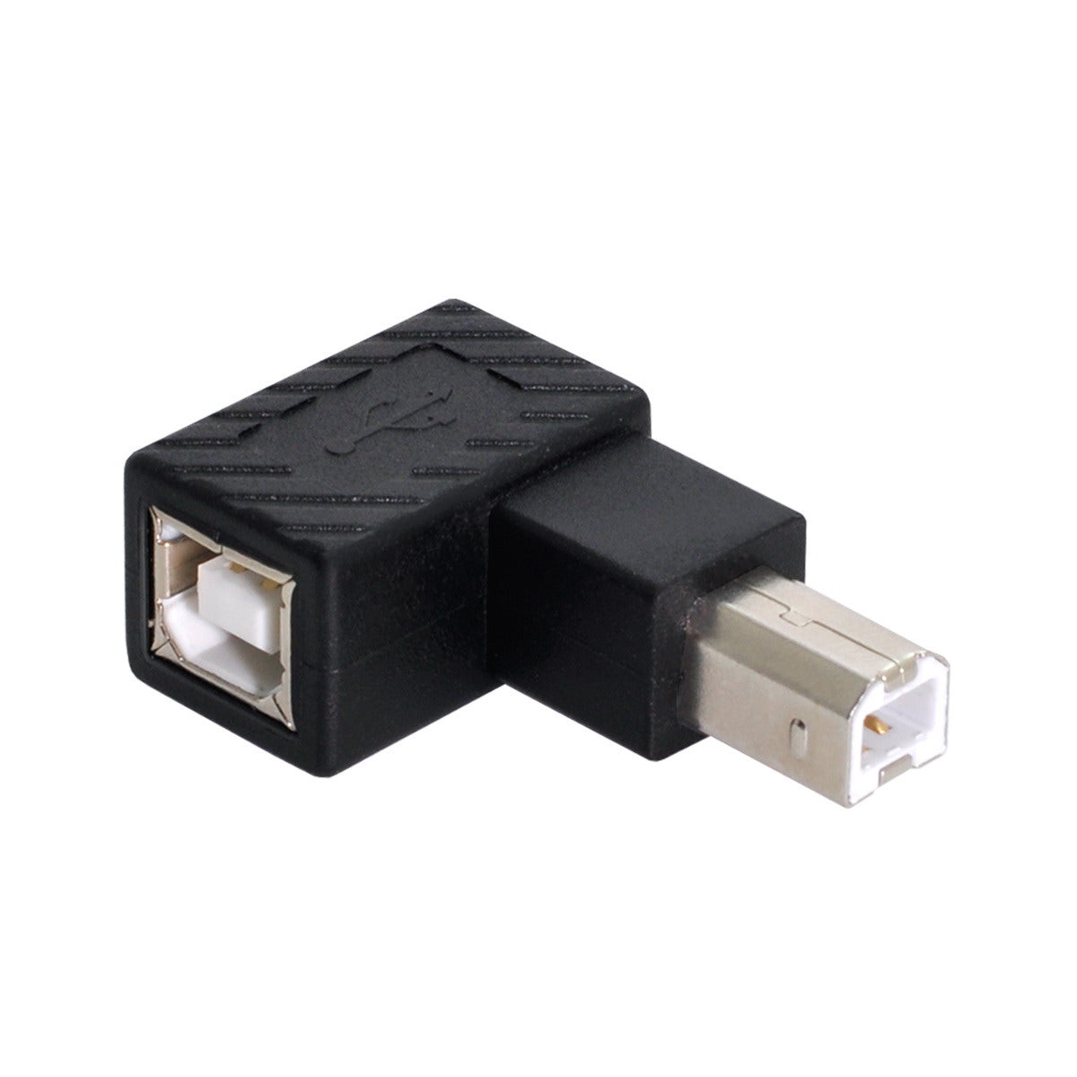 U2-038 4Pcs/Set USB 2.0 B-Type Male to Female 90 Degrees Elbow Adapter Converter