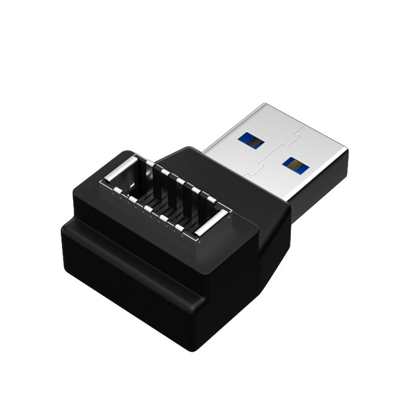 UC-013 3Pcs USB 3.1 Front Panel Header Female Type-E to Male Type-A and Type-C USB-C Motherboard Extension Data Angled Adapter