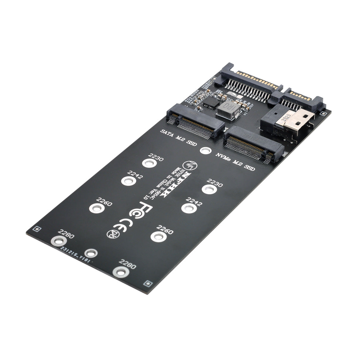 SF-016 SATA Adapter SFF-8654 to U2 Kit NGFF M-Key to Slimline SAS NVME PCIe SSD SATA Adapter for Mainboard