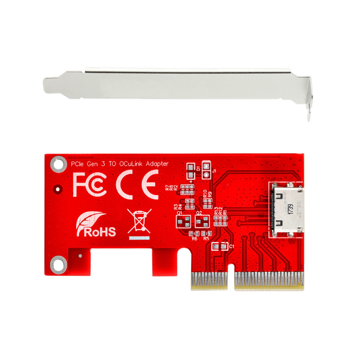 SF-022 PCI-E 3.0 4X to Oculink SFF-8611 Host Adapter for PCIe SSD with Bracket