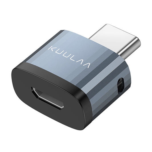 KL-HUB03 Type C to Micro USB OTG Adapter Aluminum USB C Connector with Anti-lost Lanyard Hole