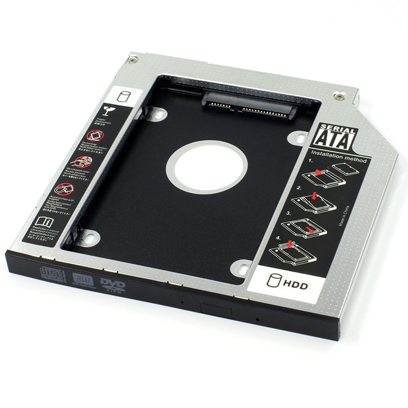 2.5 Inch Notebook Computer Internal SSD Hard Disk Drive Mounting Bracket Holder (All Aluminum Alloy) - 9.5mm