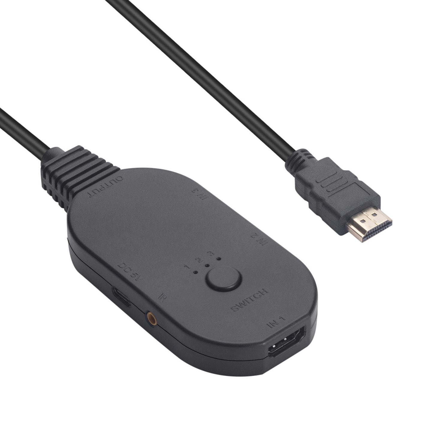 HDMI Switcher HDMI 3 In 1 Out 4K / 60Hz High Definition Video Converter Splitter