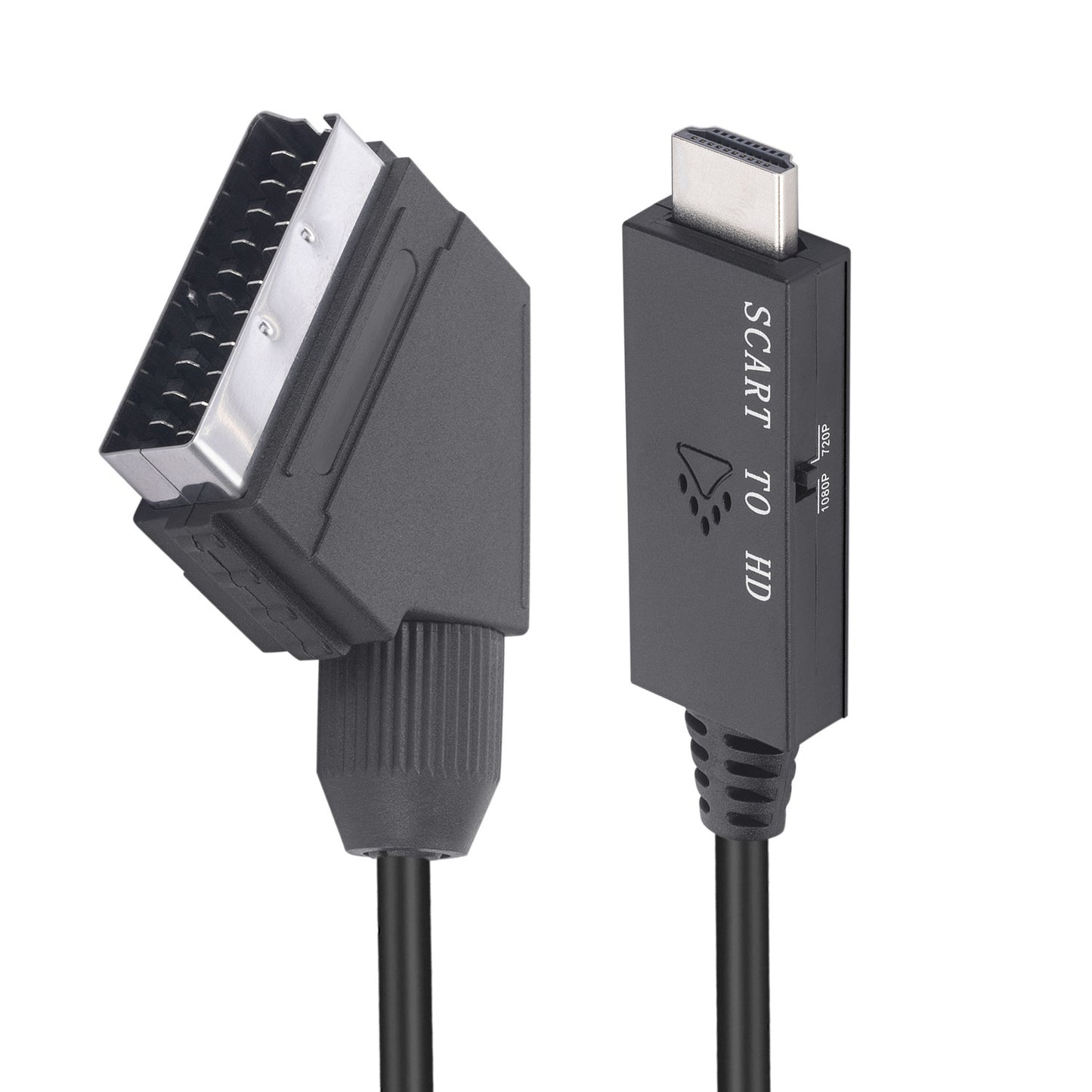 SCART to HDMI Converter SCART in HDMI Out Video Audio Adapter for HDTV DVD
