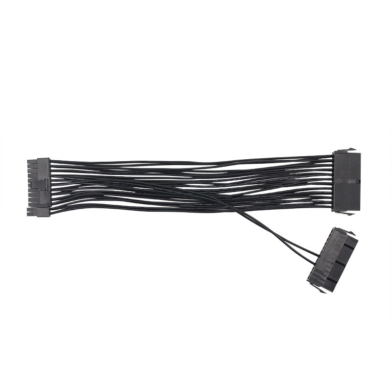 24Pin Power Supply Synchronizer Male to Female ATX Mining 24 Pin Dual PSU Extension Cable