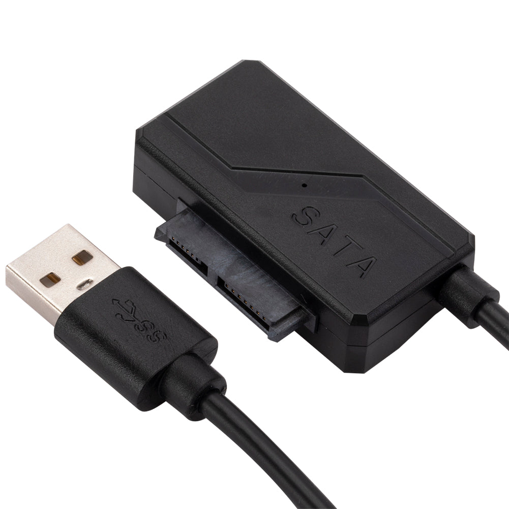 Laptop Optical Drive Conversion Cable USB2.0 to SATA 6+7Pin Slimline Notebook Optical Drive Cable