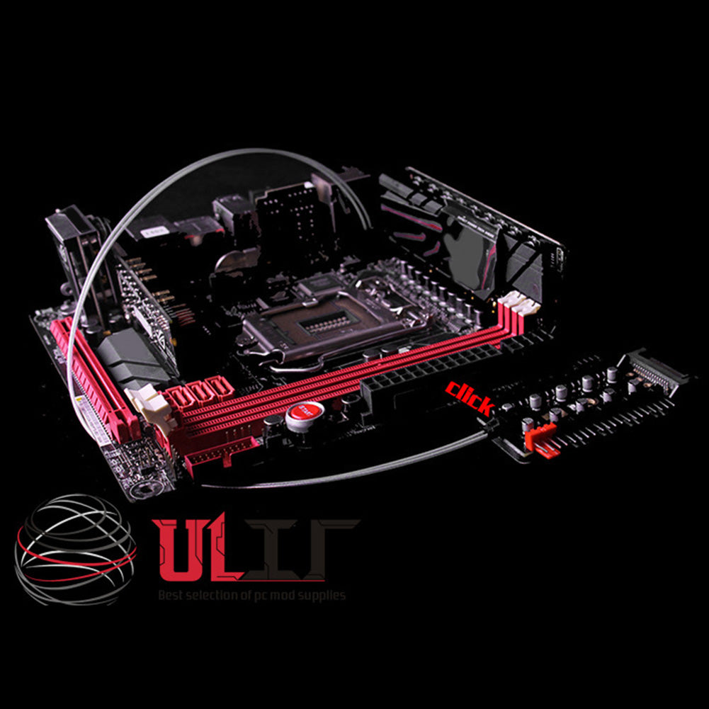 PC 1 to 10 4Pin PWM Cooling Fans HUB SATA Power / Large 4D Port Cooler Splitter Extension Adapter - SATA Powered