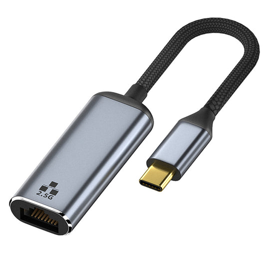 Uniqkart for MacBook 2500Mbps USB-C Ethernet Adapter Type-C to RJ45 LAN 2.5 Gigabit Network Card