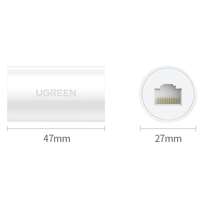 Uniqkart 20391 Ethernet Cable Connector RJ45 8P8C Female to Female ABS Adapter Network Extender