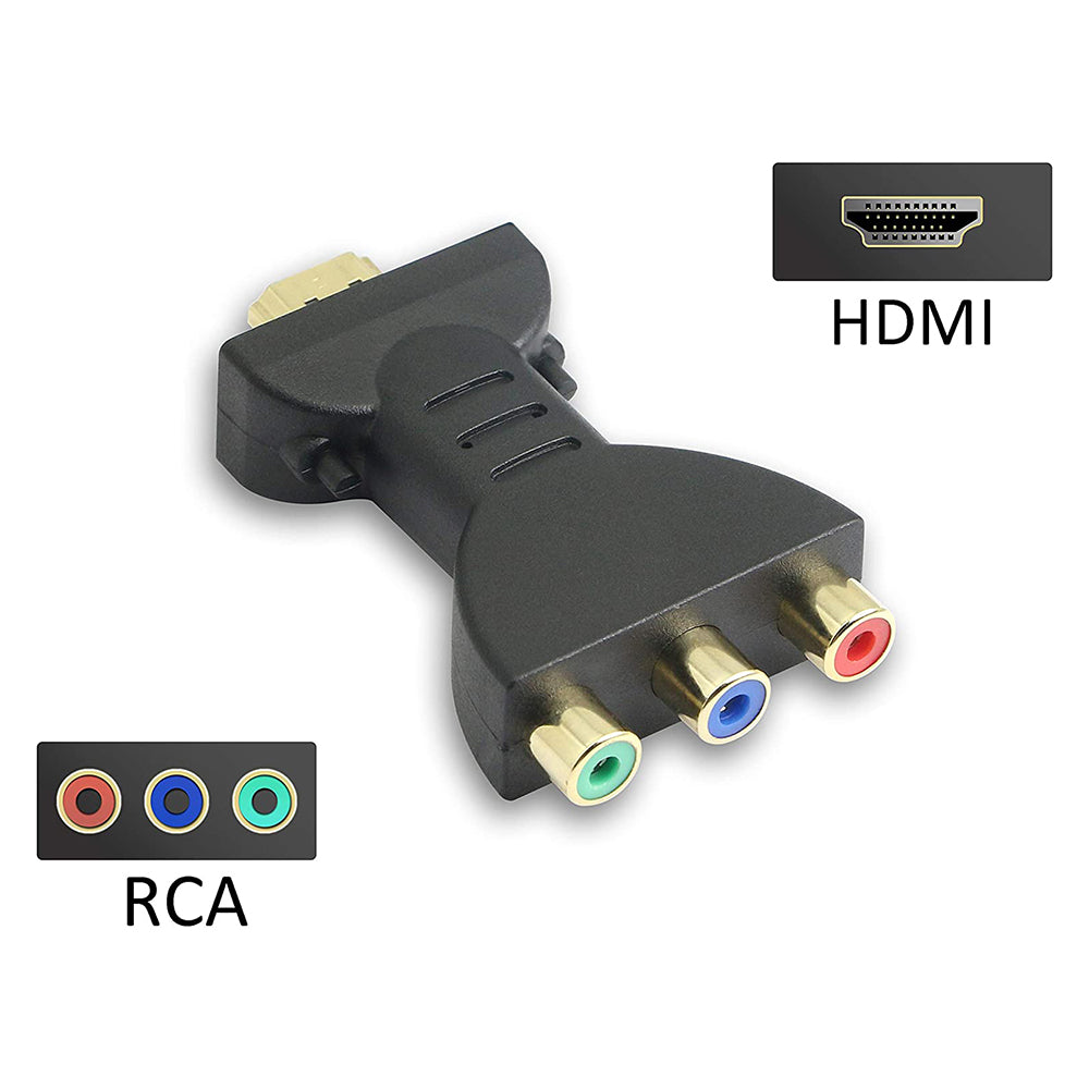 HDMI Male to 3 RCA Female Adapter AV Audio Video Converter TV DVD Projector Home Theater Connecter