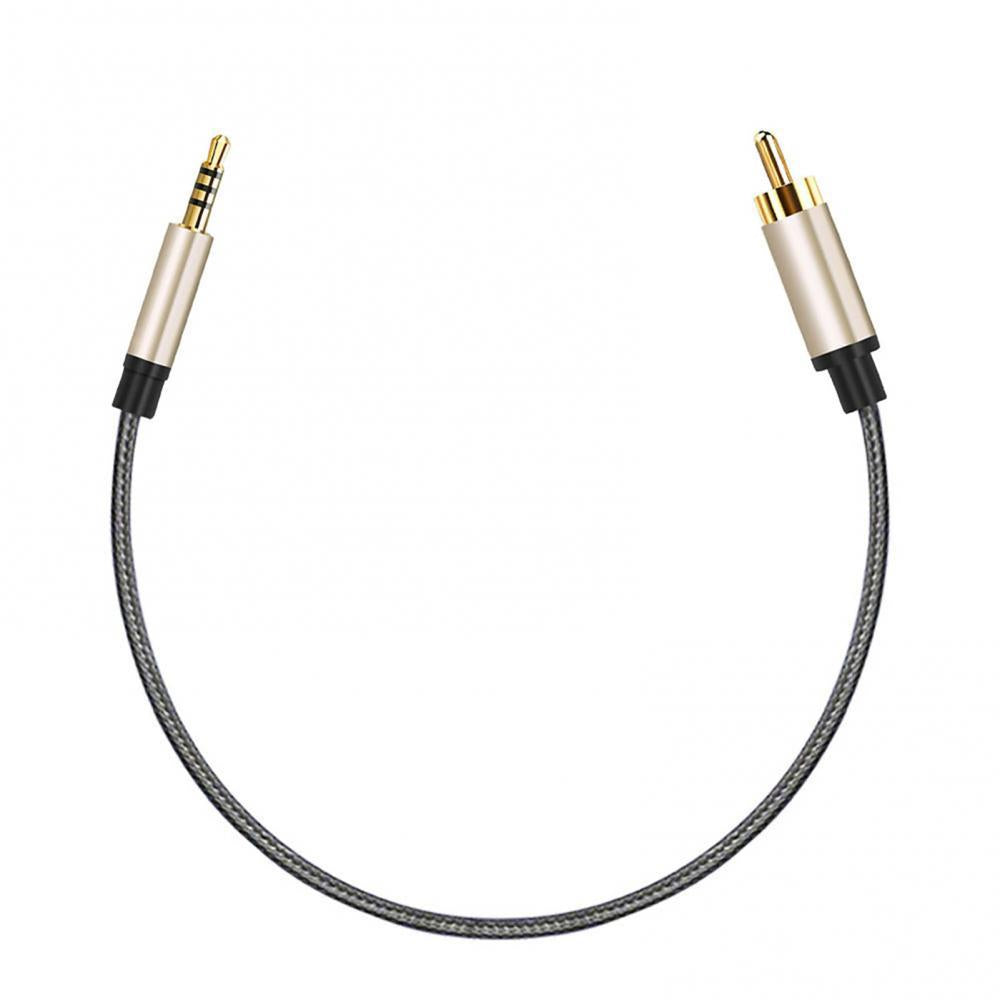 1.5m Coaxial 3.5mm AUX to RCA Cable Adapter Braided RCA Audio Line for TCL Xiaomi Mi TV 1 / 2 Speaker