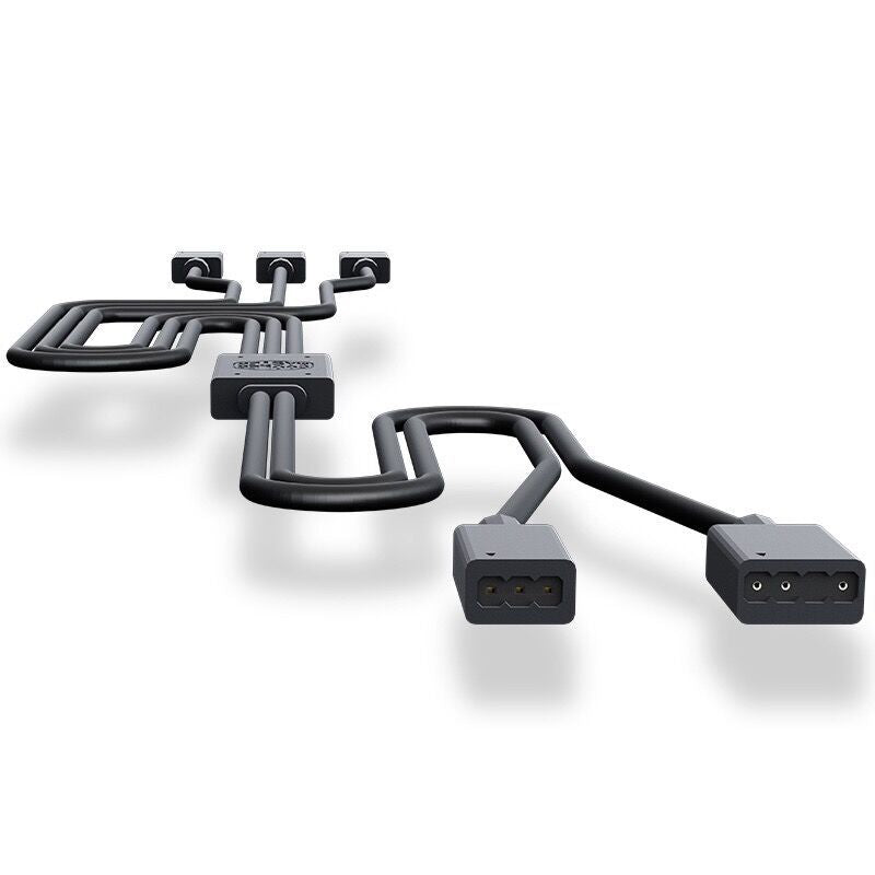 Coolermaster 3-in-1 ARGB Connection Cable 50cm RGB Cord 5V 3Pin Adapter Cable for Cooling Fans, LED Strips
