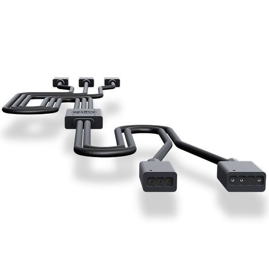 Coolermaster 3-in-1 ARGB Connection Cable 50cm RGB Cord 5V 3Pin Adapter Cable for Cooling Fans, LED Strips