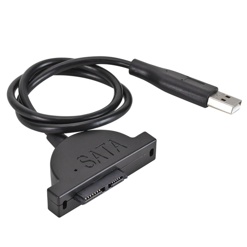 S-031 USB 2.0 Optical Drive Data Cable USB to SATA 6+7Pin Slimline Notebook Optical Disc Drive Cord