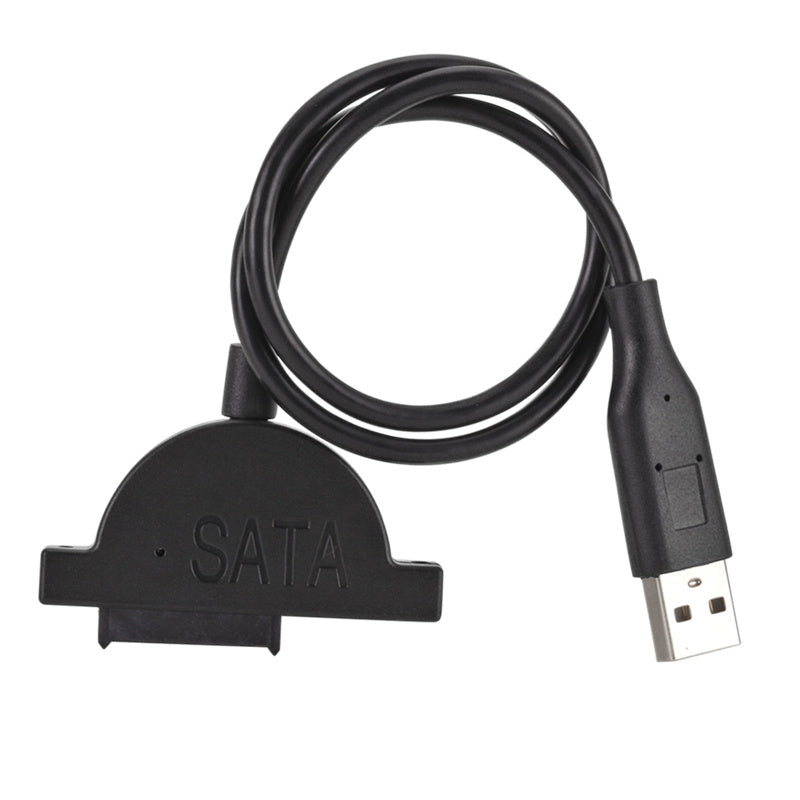 S-031 USB 2.0 Optical Drive Data Cable USB to SATA 6+7Pin Slimline Notebook Optical Disc Drive Cord