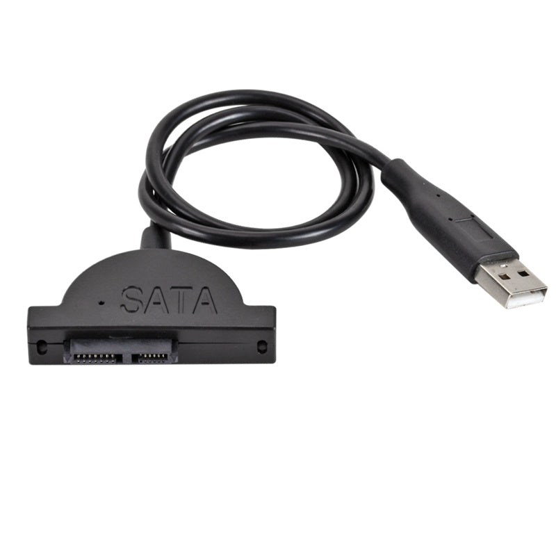 S-031 USB 2.0 Optical Drive Data Cable USB to SATA 6+7Pin Slimline Notebook Optical Disc Drive Cord