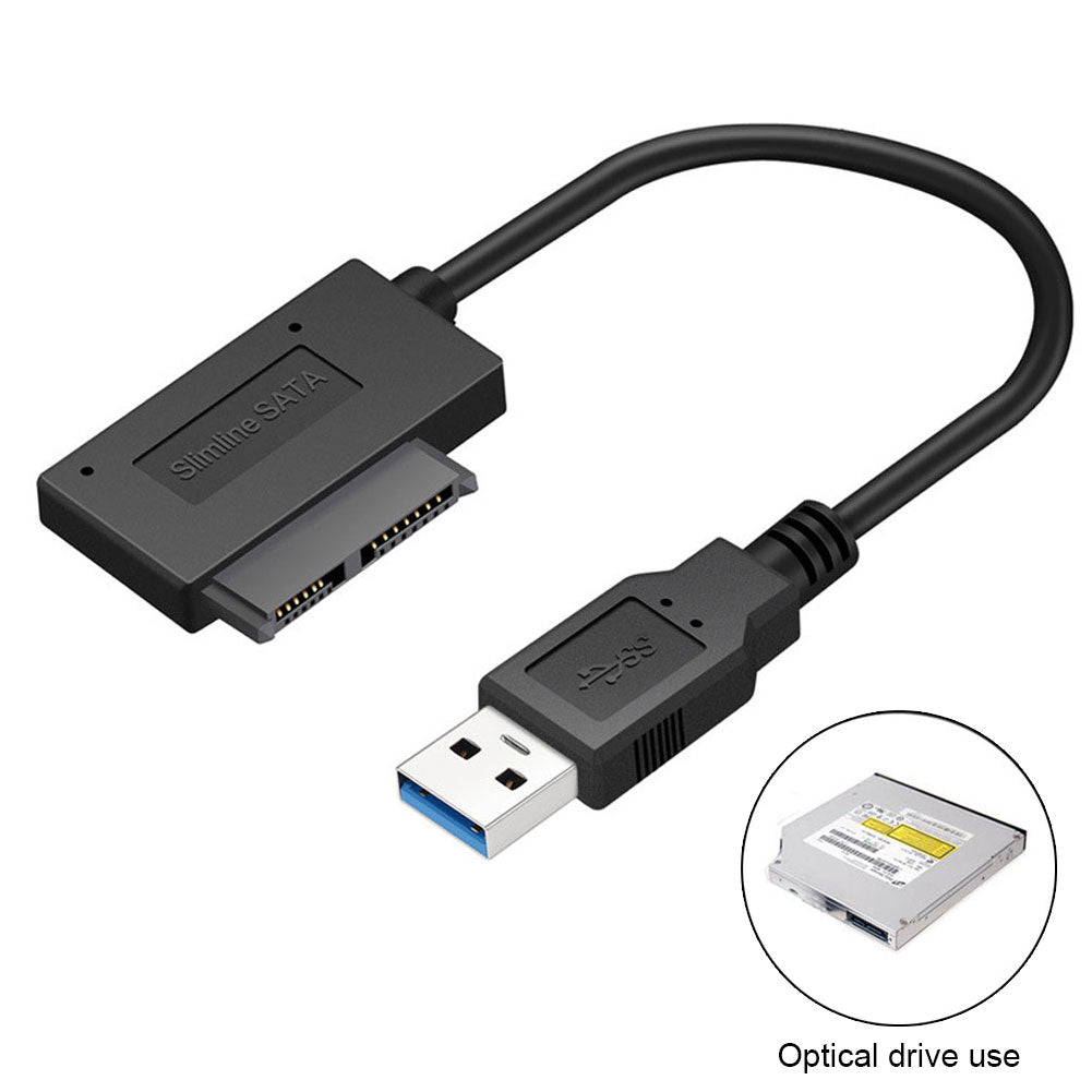 USB3.0 Slimline USB3.0 AM / SATA Adapter Cable Easy Drive Cord USB3.0 / SATA 7 + 6pin 3.0 / SATA 7 + 6
