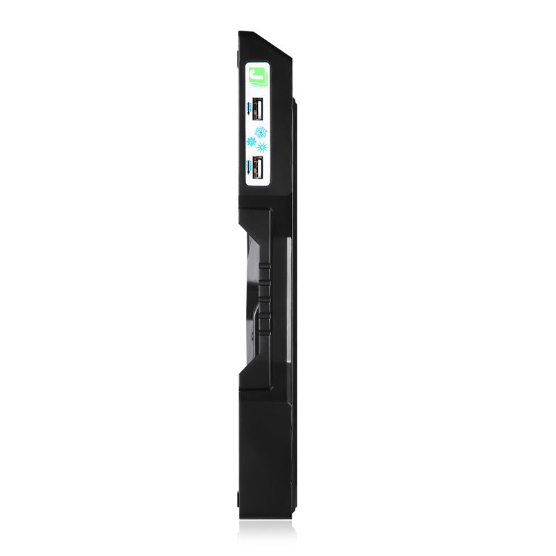 JM K1 Laptop Cooler Folding Notebook Cooling Fan with 2 USB Port, Height &amp; Wind Speed Adjustable Cooling Pad