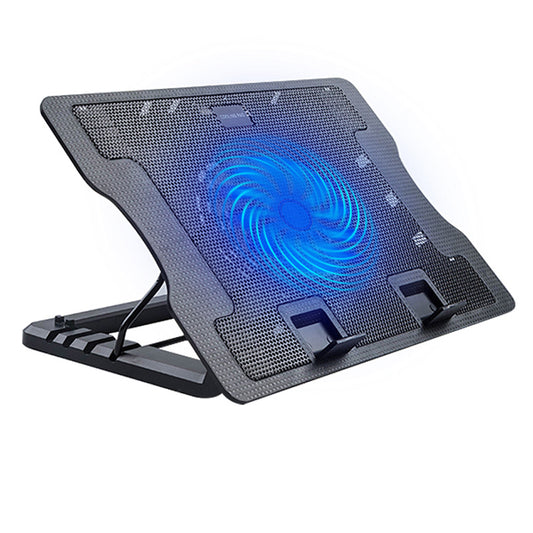N88 Laptop Cooling Stand Desktop Height Adjustable Notebook Fan Cooler with LED Light
