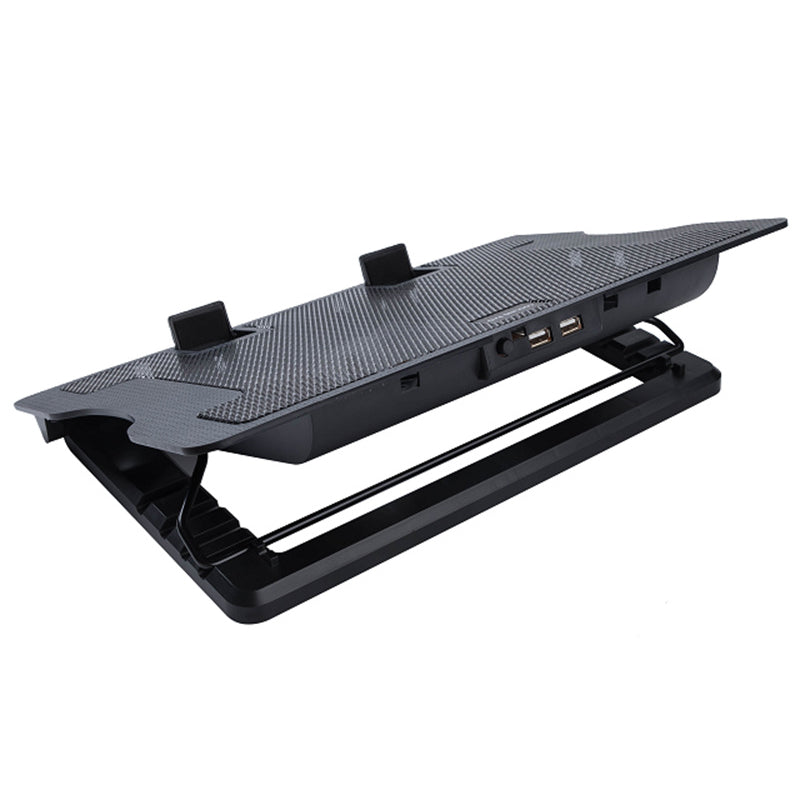 N88 Laptop Cooling Stand Desktop Height Adjustable Notebook Fan Cooler with LED Light