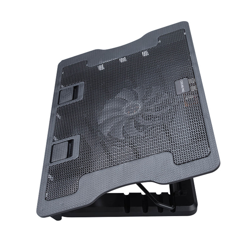 N88 Laptop Cooling Stand Desktop Height Adjustable Notebook Fan Cooler with LED Light