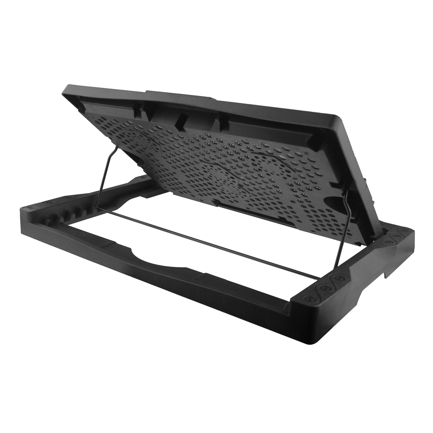 S300 3-Fan Laptop Cooling Stand Desktop Adjustable Wind Speed Notebook Fan Cooler - Blue Light