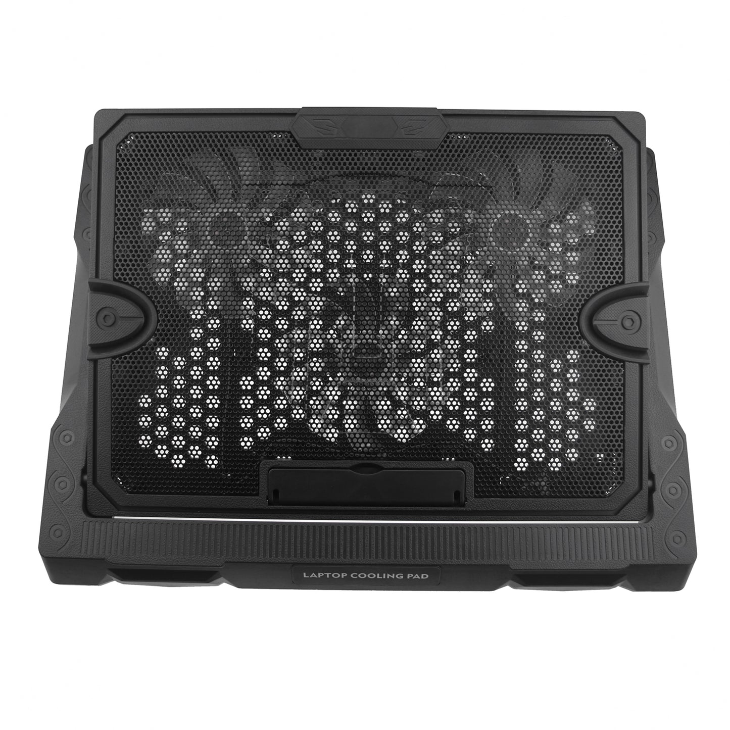 S300 3-Fan Laptop Cooling Stand Desktop Adjustable Wind Speed Notebook Fan Cooler - Blue Light