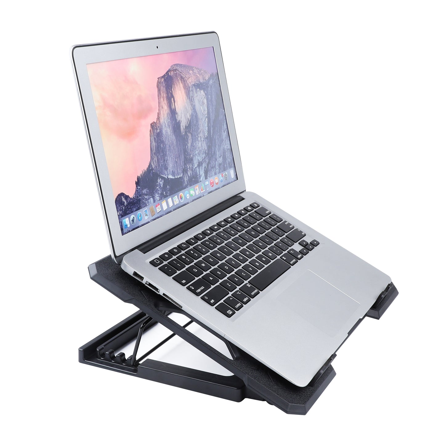 S100 Height Adjustable Notebook Gaming Fan Cooler Desktop Laptop Stand Cooling Pad - Red Light