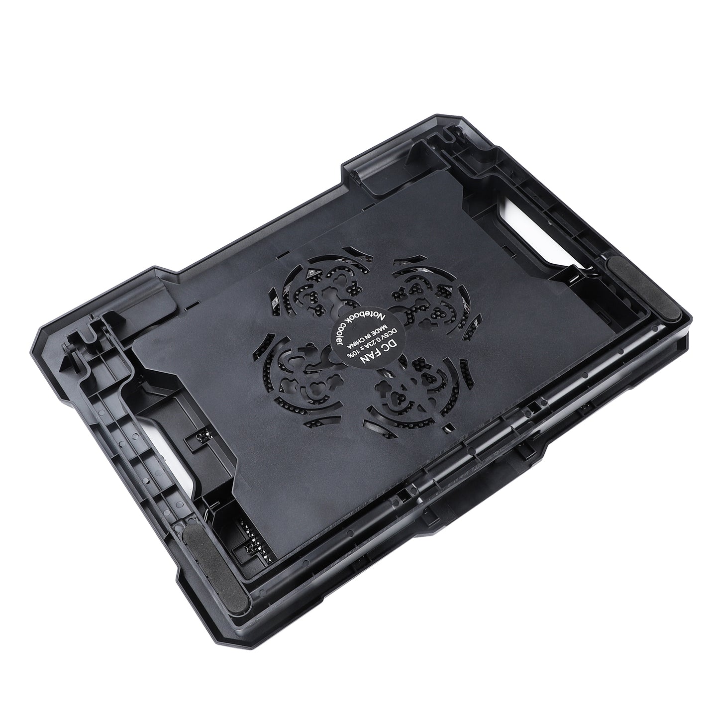 S100 Height Adjustable Notebook Gaming Fan Cooler Desktop Laptop Stand Cooling Pad - Red Light
