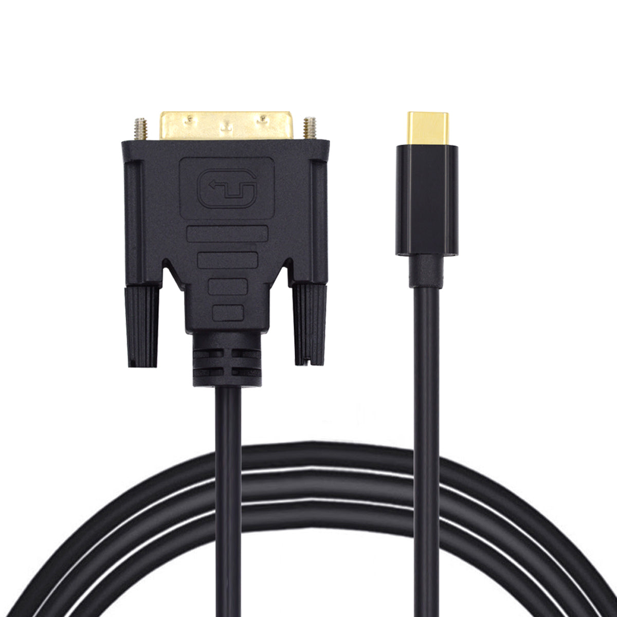 1.8m USB 3.1 Type C USB-C Source to DVI 1080P Displays Male Monitor Cable for Laptop