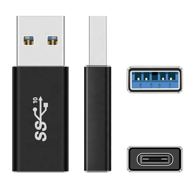 USB3.1 Type-C Female to USB3.0 Adapter 10Gbps Aluminum Alloy Shell Converter with Chip