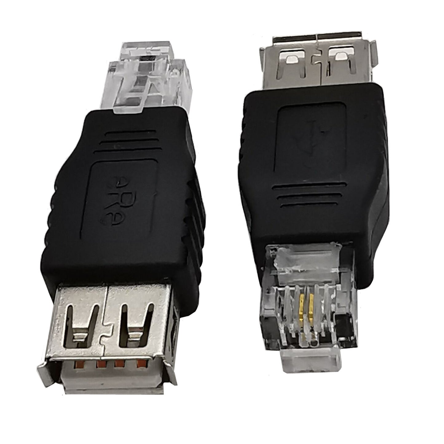 Uniqkart USB A Female to RJ11 6P2C Adapter Mini Converter (NOT for RJ9 Handset Port)