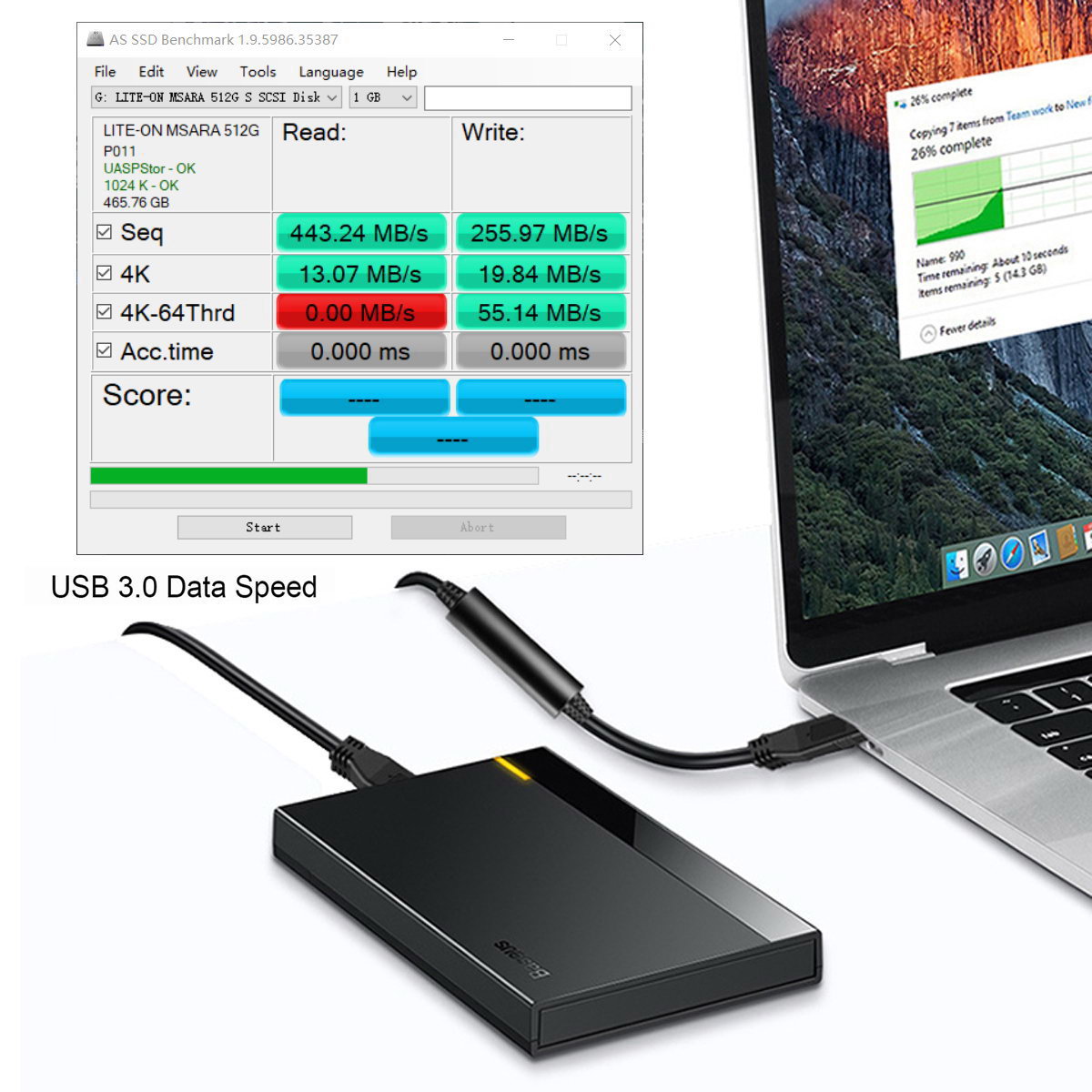 UC-045-4.9M 4.9m USB-A 3.0 Male to Type-C 3.1 Single Screw Locking Data Cable for Camera (without Chip, M2 Screw)