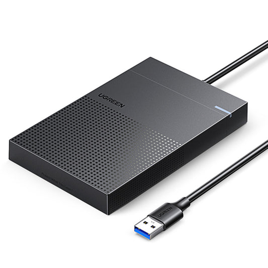 UGREEN 30719 2.5&quot; Hard Drive Enclosure USB A 3.0 to SATA III 6Gbps for SSD HDD 9.5 7mm External Hard Drive Disk Case with UASP for TV Router Game Console Desktop